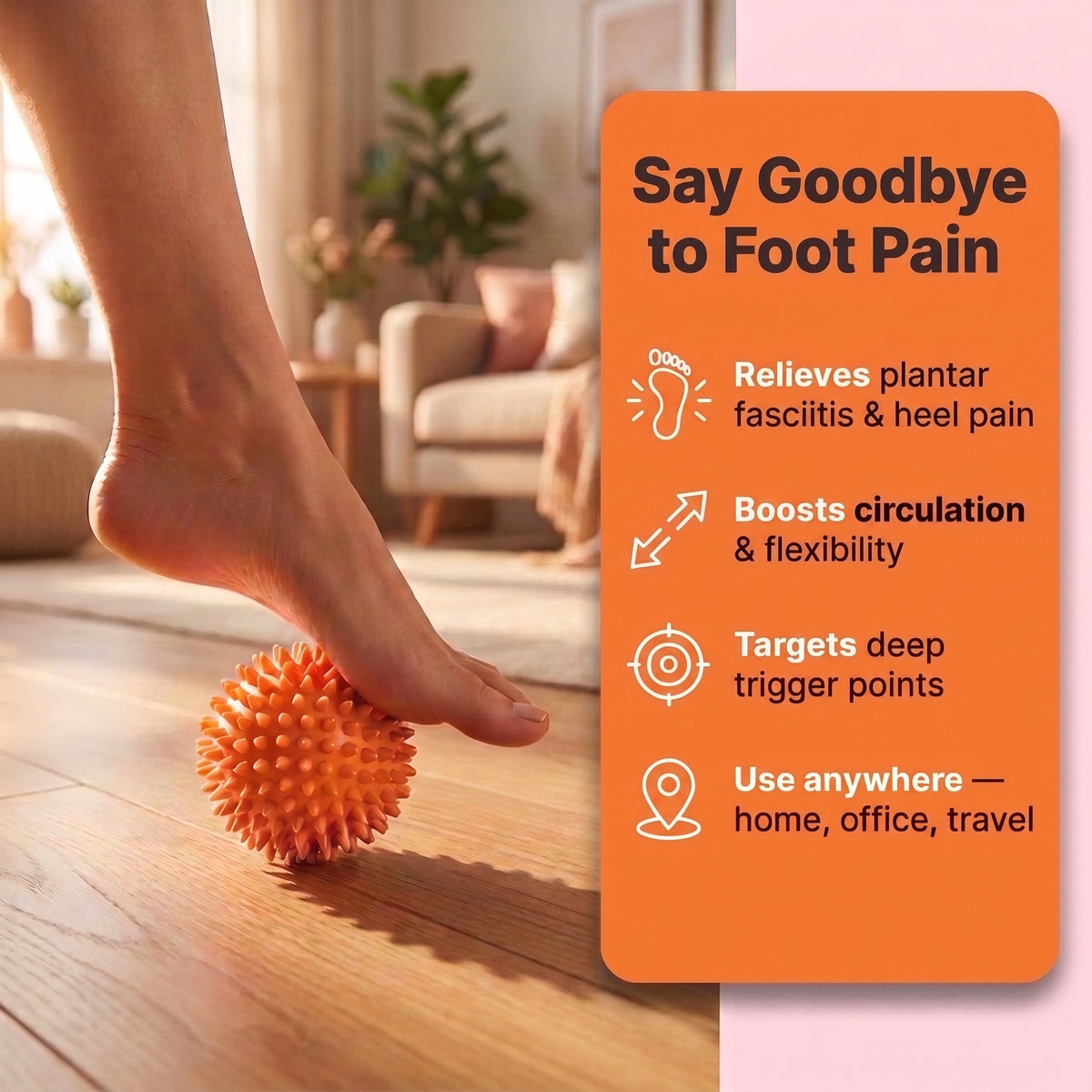 Spike Massage Ball – Foot, Muscle & Trigger Point Roller