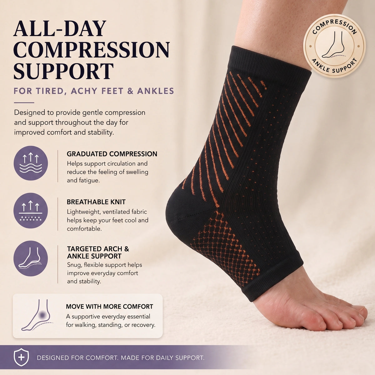 Ankle Support Compression Socks